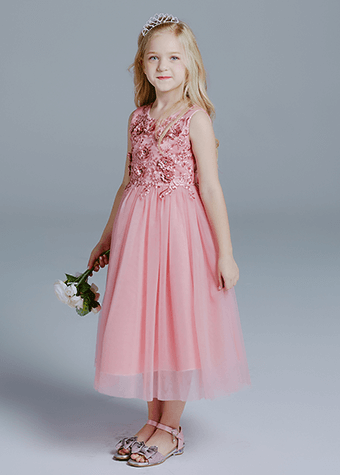Kids Girls Long Frocks For Bridal Party